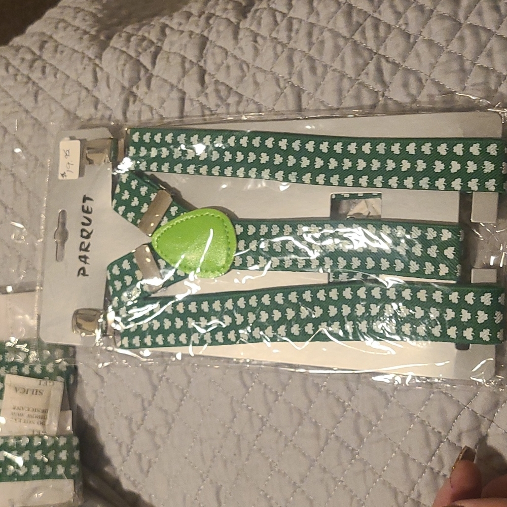 Saint Patrick day suspenders